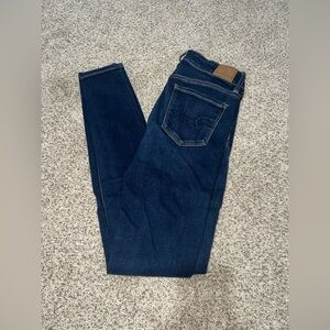 American Eagle Outfitters Dark Blue Skinny Jeans